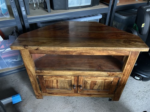 Wooden cabinet brown corner - cabinet,