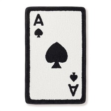 Poker Bathroom Mat Funny, Ace