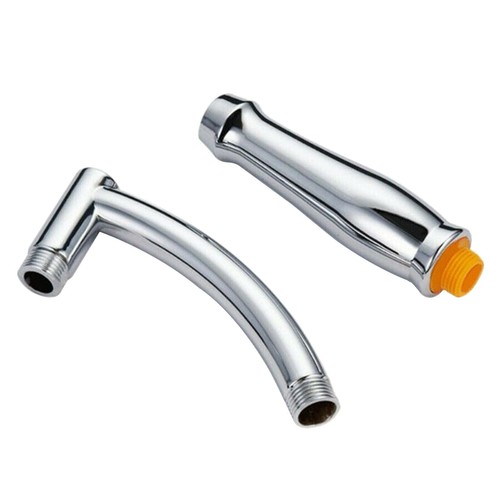 Extra long chrome shower arm - chrome,