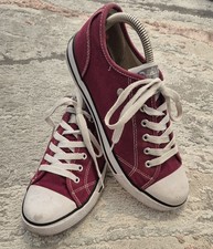 Dunlop Green Flash Show Company Men’s Low Canvas Trainers Shoes Burgundy UK 6.5