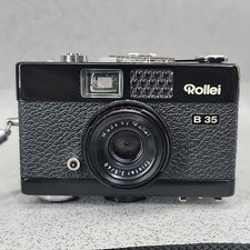 Vintage Rollei B 35 Black 35mm Compact Film Camera Triotar 40mm f/3.5 Lens 35mm