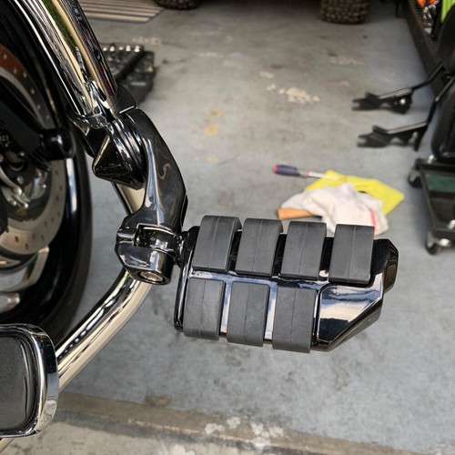 Black aluminum highway foot - black,
