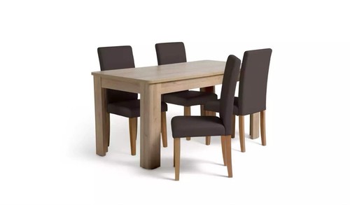 Oak effect extendable dining - oak,