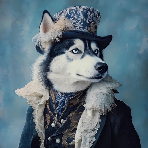 Siberian husky with - siberian, a