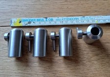 4x Steve Neville Stage Stands Stainless Steel Mount! - Wooden Steeg Carp Fishing