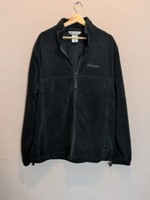 Columbia Mens Tall Full Zip Black Fleece. Excellent Condition. Size Large Tall