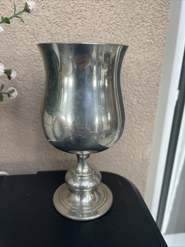 Antique pewter wine goblet - antique,