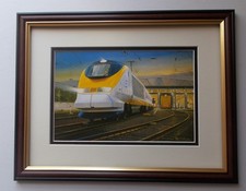 RAILWAY PRINT BY PHILIP D HAWKINS - NORTH POLE DAWN