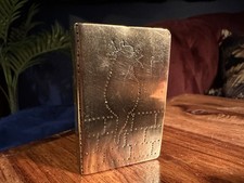 Vintage Brass Matchbox Holder