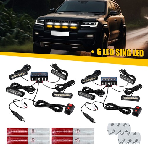 6led 12v 24v - 6led, amber