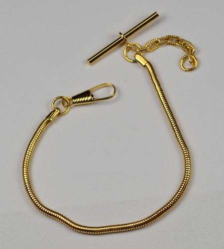 Snake chain gold plated single - snake,
