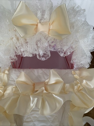 Dolls pram set - pram, cream