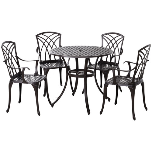 Cast aluminium seater - , 4-seater