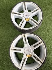 Powakaddy FW White Rear Wheels