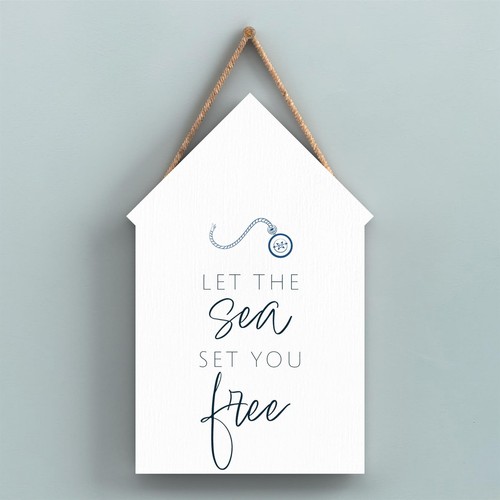 Sea set you free coastal - set, blue