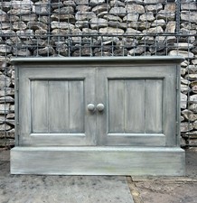 1980s Vintage Shabby Chic Patina TV Stand