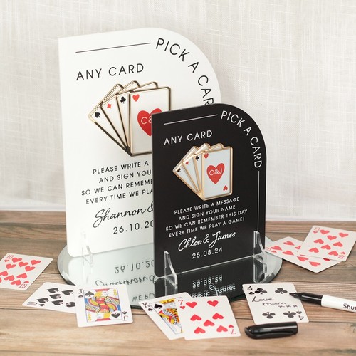 Playing cards wedding guest - playing,