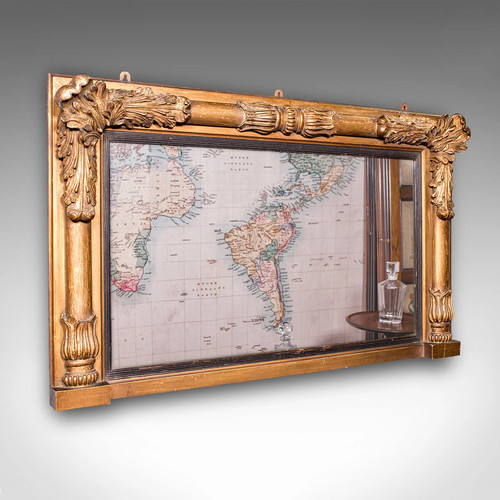 Antique regency overmantle - antique,