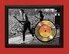 Clash Poster Art Wood Framed 45 Gold Record Display C3