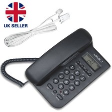 Large Button Landline Corded Phone Home Office Desk Telephone Caller ID Redial S