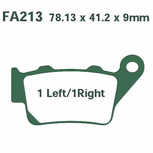 Ebc brake pads semi - brake,