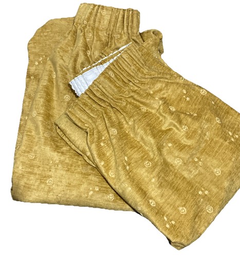Vintage ochre curtains gold - vintage,
