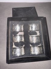 Boxed Vintage Set Of 6 Silver