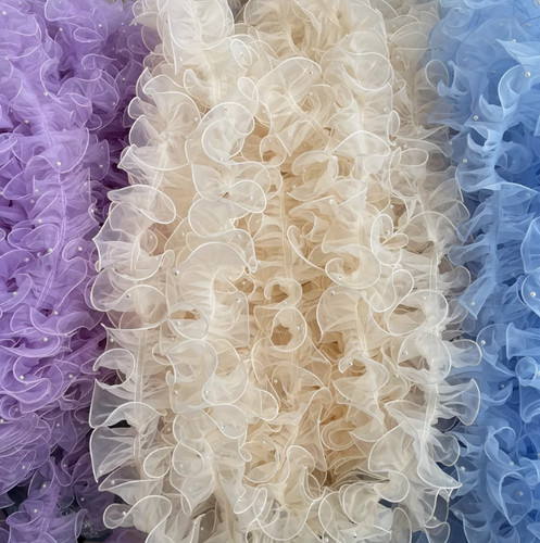 Pleated beaded costume - beaded,