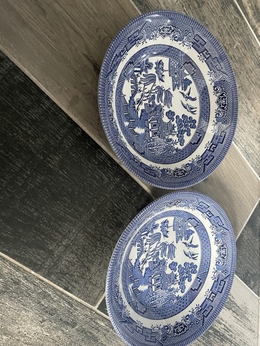 Churchill blue willow - 8",