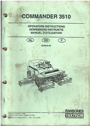 Ransomes commander 3510 - ransomes,