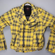 Royal Bones Yellow Plaid Moto