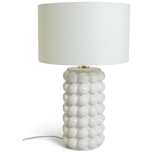 Cream bobble table lamp - bobble,