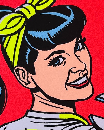 Hot rod mancave pin - hot, pin-up