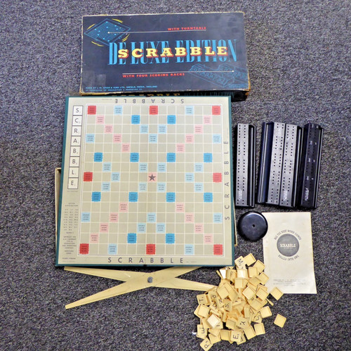 Vintage 1950s scrabble - 1950s, deluxe
