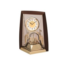 Seiko Clocks Gold Finish Rhythm Battery Mantle Clock QXN223B