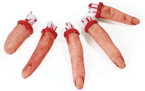 Halloween bloody fingers set - halloween,