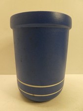 VINTAGE MASON CASH POTTERY BLUE WHITE UTENSIL HOLDER POT CANISTER JAR VASE