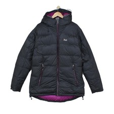 Rab Neutrino Puffer Jacket Womens Size 14 Grey Outdoor​ Hooded​ Insulated​ Down