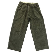 Mens Vintage Corduroy Trousers Wide / Short Leg Retro Northern Soul 31W" / 25L"