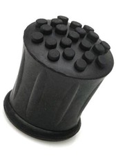 PACK OF 2 FERRULES FOR WALKING STICKS. HEAVY DUTY RUBBER. CHOICE OF 5 SIZES