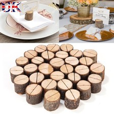 Wood Table Place Card Name Holders for Weddings Events Menu Photo Holders Rustic