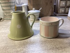 Susie watson Green Spot Baby Pitcher & Pink Carnival Mug