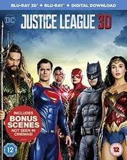 Justice League [Blu-ray 3D + Blu-ray Digital Download] [2017] - DVD  RKVG The