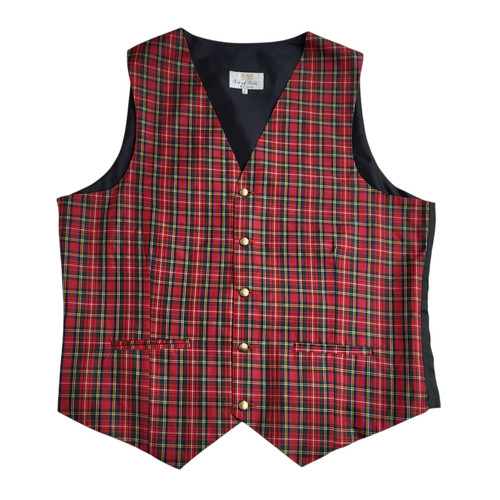Art silk waistcoat - art, red