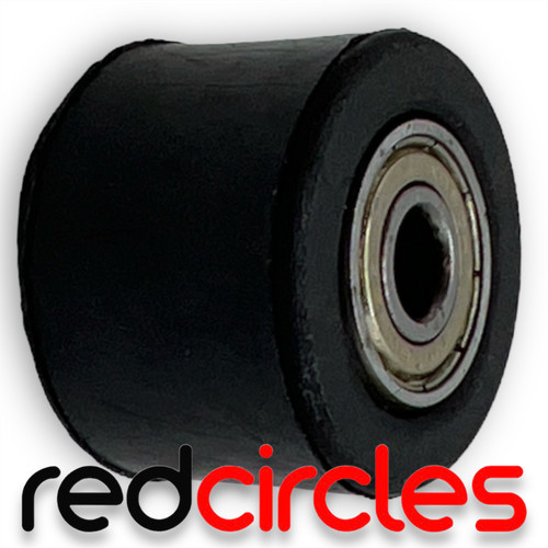 Black 8mm pit bike rubber - black,