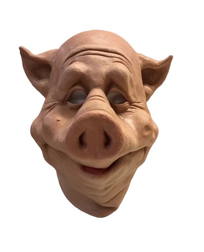 Pig foam latex mask - pig, farmyard