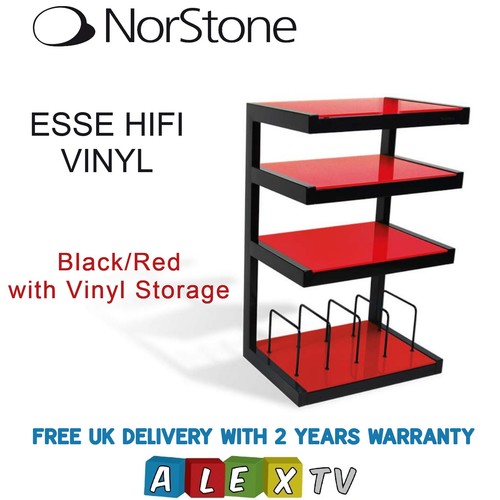 Norstone esse black hifi rack - black,
