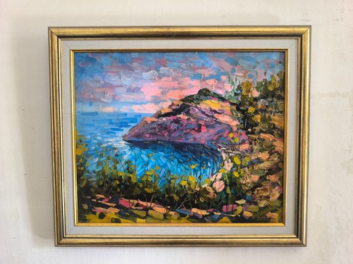 Original oil painting coastal - oil,