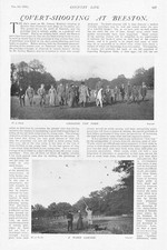 BEESTON Nottinghamshire Covert Shooting Party 2 x Antique Prints 1903