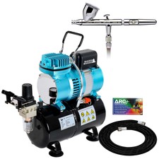 Iwata Eclipse HP CS Airbrush Set, Air Tank Compressor, Gravity Feed, 0.35mm Tip